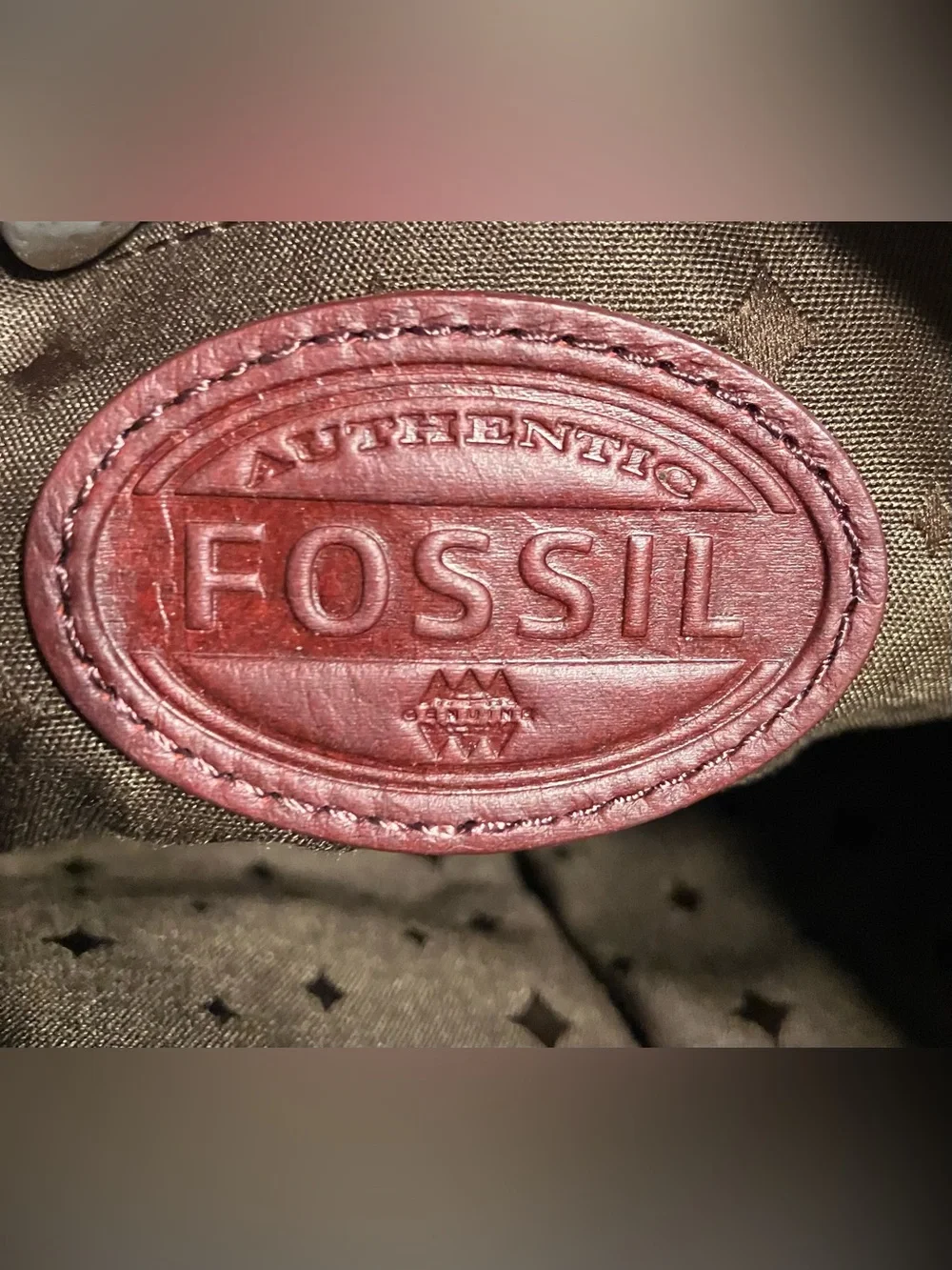 Fossil genuine leather